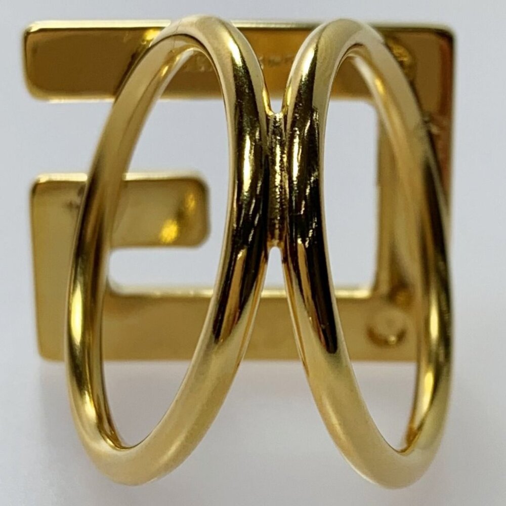 Gucci Plated G Logo G Motif Gold Scarf Ring - Picture 2 of 6